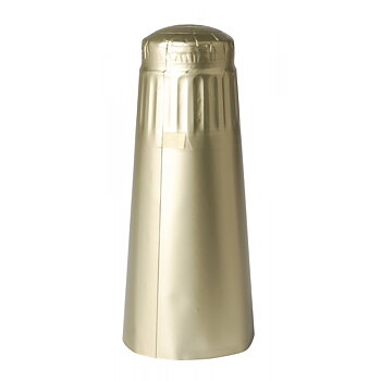 Gold aluminium capsules, 100 pcs