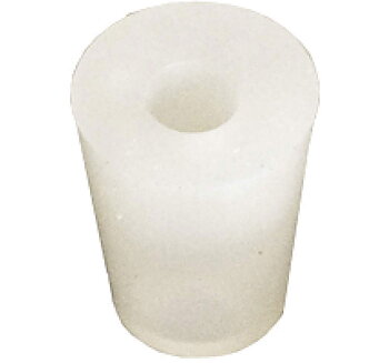 Silicone stopper 22/17 mm, with hole