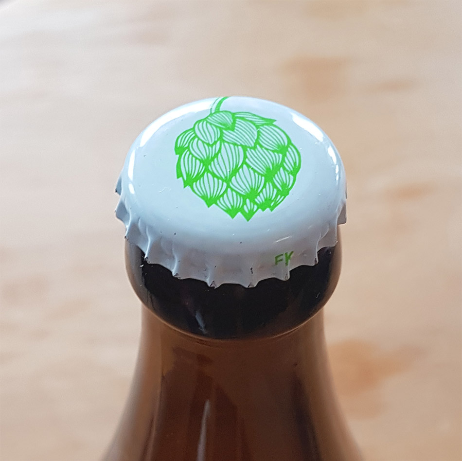 Hop Cone bottle caps, 250 pcs Humlegårdens Ekolager