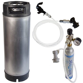 Draft Beer System with a Used 19 l Ball-Lock Keg