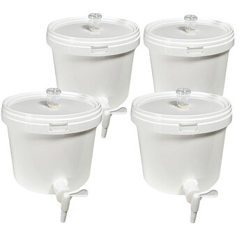 Complete fermenting pail 5 l, 4-pack