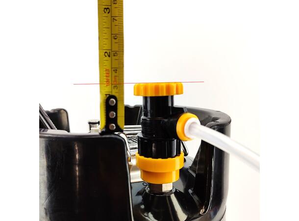 Ball lock with flow control, push-in 5/16" - 7