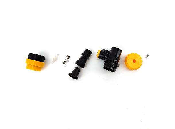Ball lock with flow control, push-in 5/16" - 6