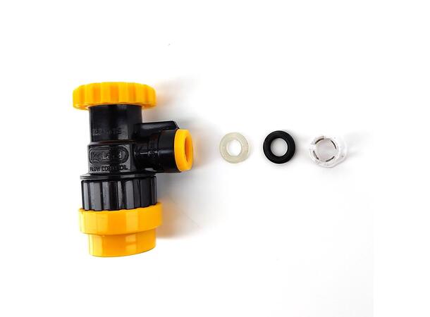 Ball lock with flow control, push-in 5/16" - 4