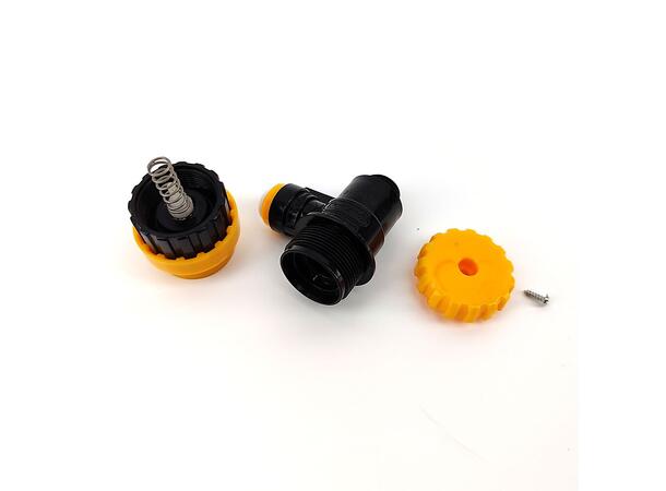 Ball lock with flow control, push-in 5/16" - 5