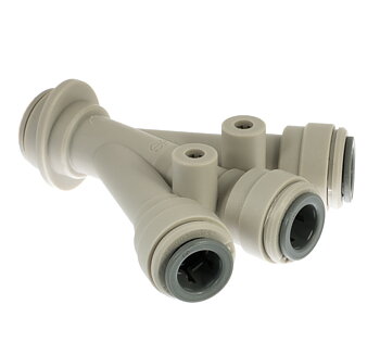 JG three way splitter 1/2"-3/8"