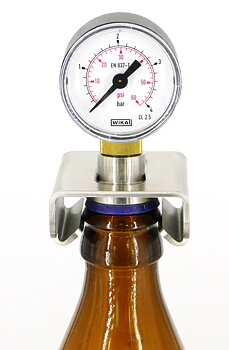 manometer for bottle - crown cap
