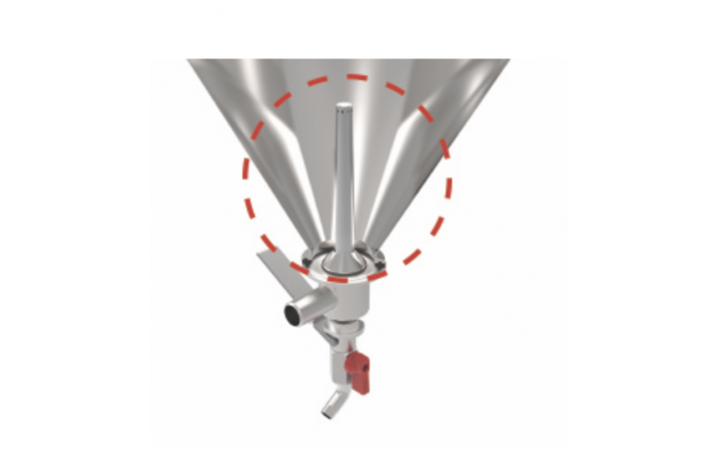 160 mm Liquid Inlet till Conical Fermenter - 2