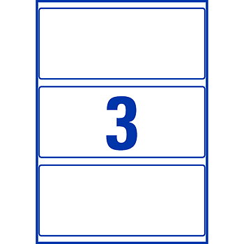 Label for cans 44 cl, white 300 pcs