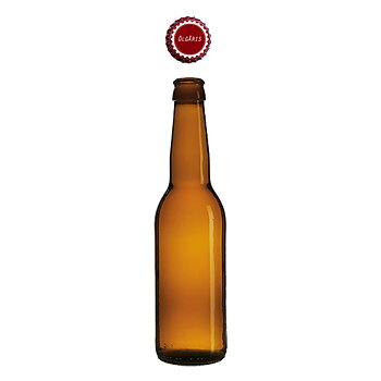 flaske Longneck 33 cl med Ölgäris kapsler 30 stk