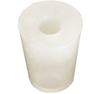 Silicone stopper 29/23 mm, with hole