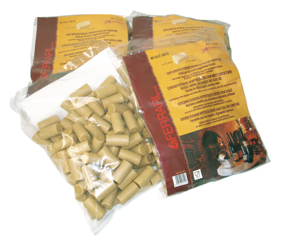 Humlegardens Ekolager Synthetic Wine Cork Silicone 22 X 44 Mm 100 Pcs