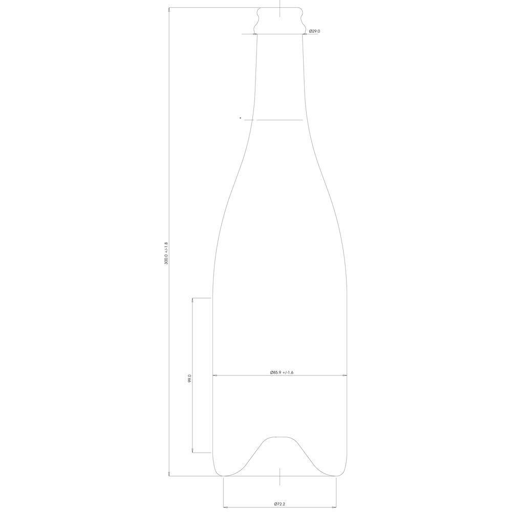 flaske Champagne 75 cl, 15 stk - 2