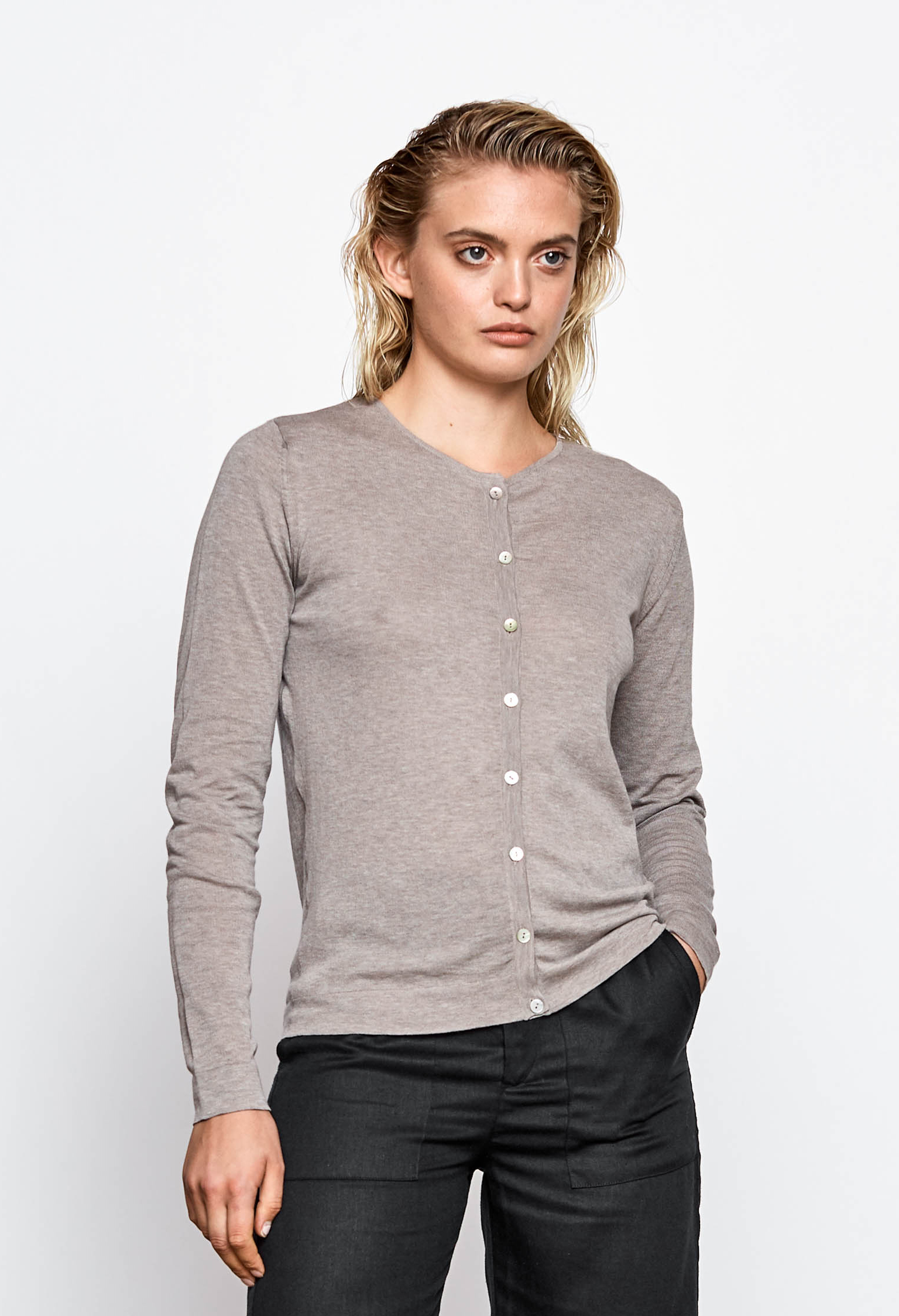 organic cotton cardigan