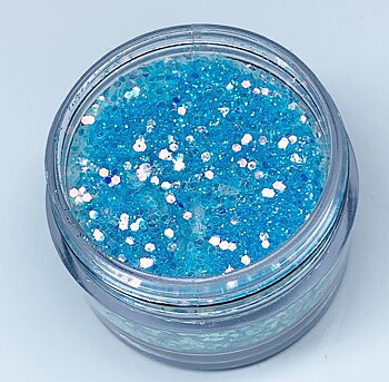 n3046 Glitter mix ice blue  15 ml 