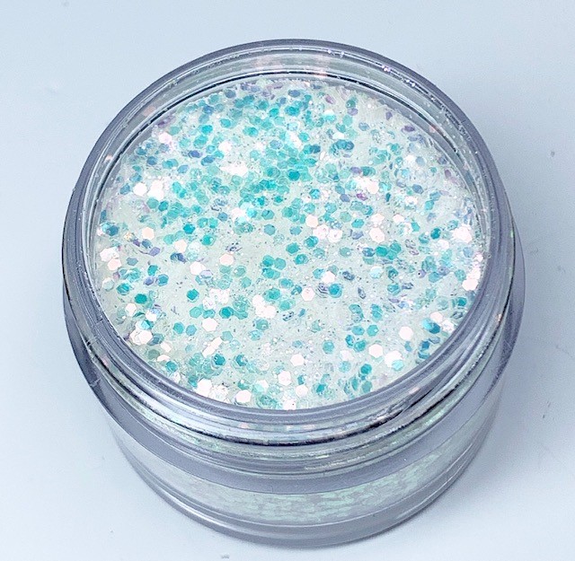 n3043 Glitter mix pure white   15 ml 