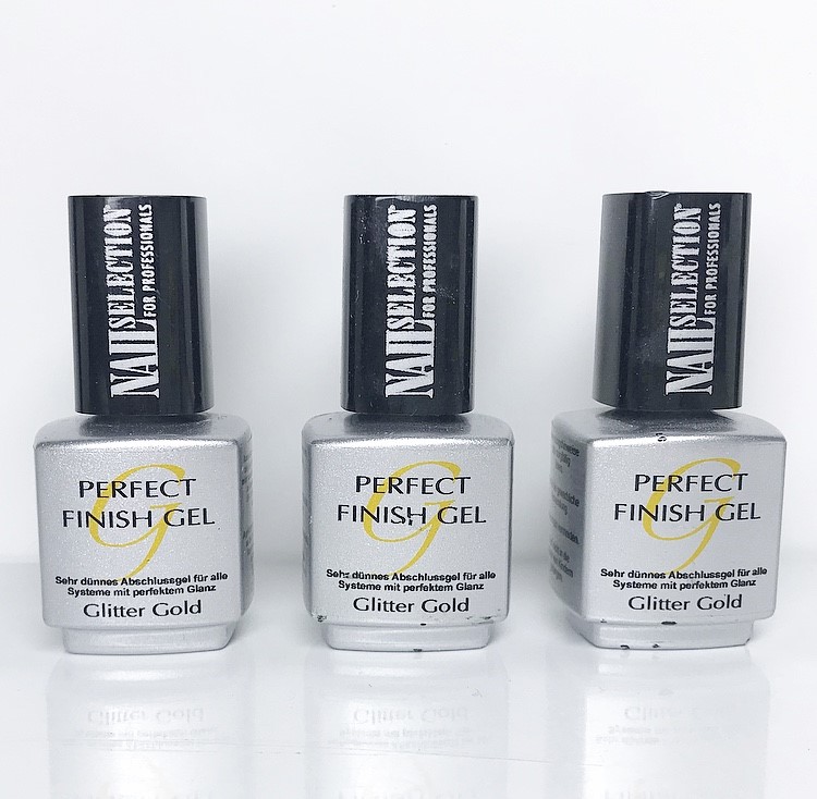 g075 Perfect finish gel glitter gold 12 ml * 3 