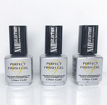 g075 Perfect finish gel glitter gold 12 ml * 3 
