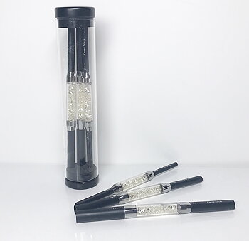 Pinching sticks set strass black * 3 