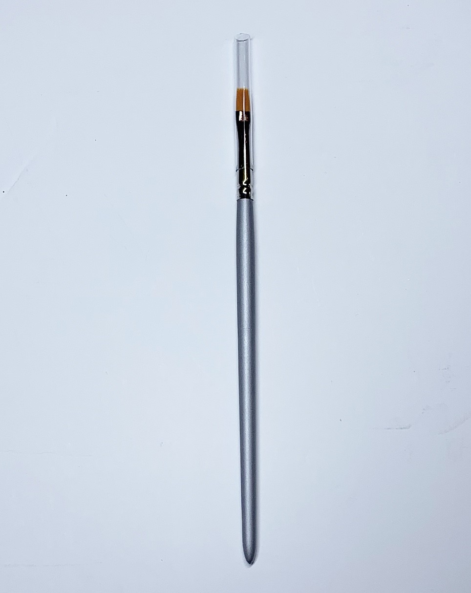p016 Gel brush with silver handle size 6 