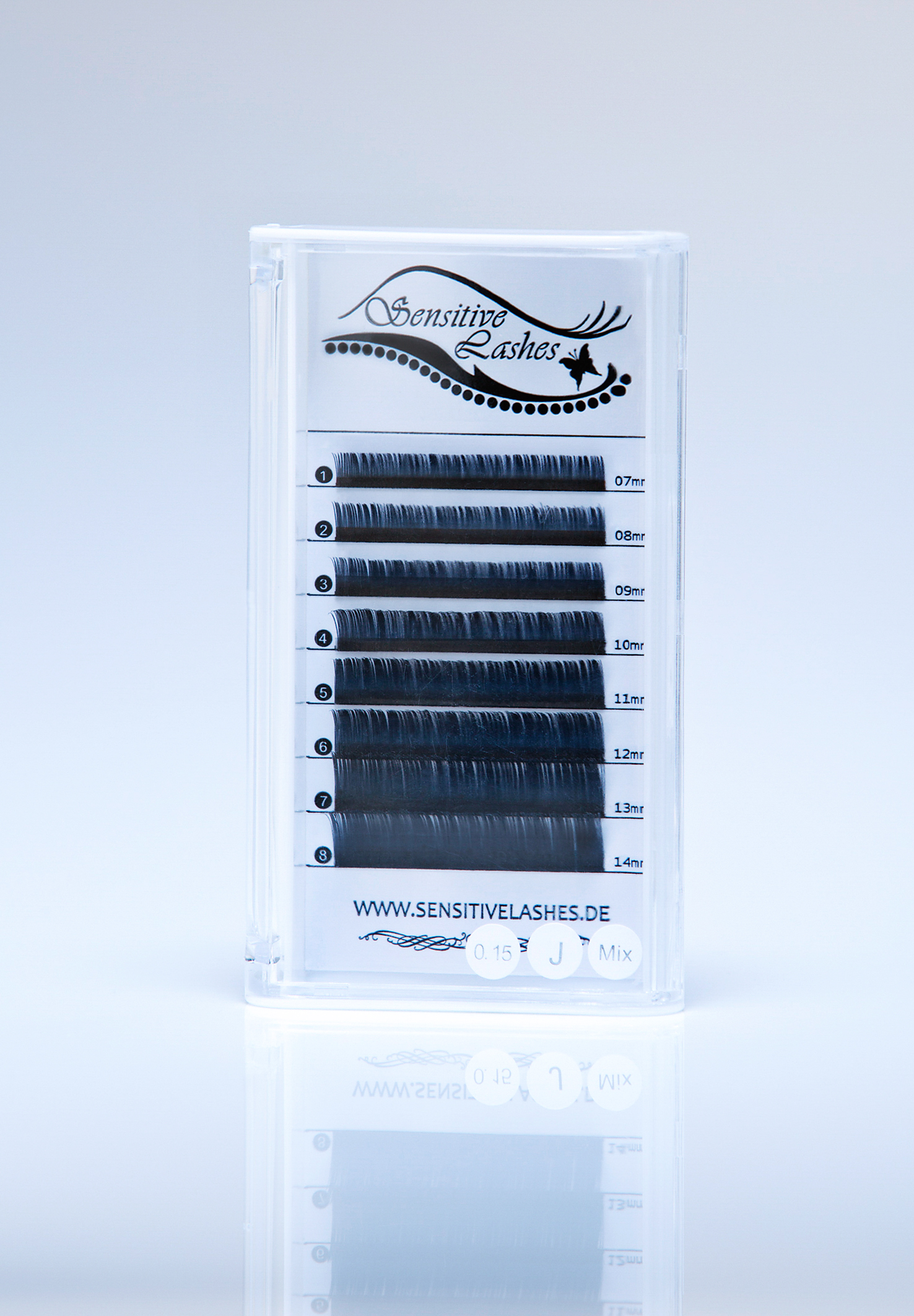 sl31 Lashes J-Curl Mix 7-14 0,20 mm 8 row 