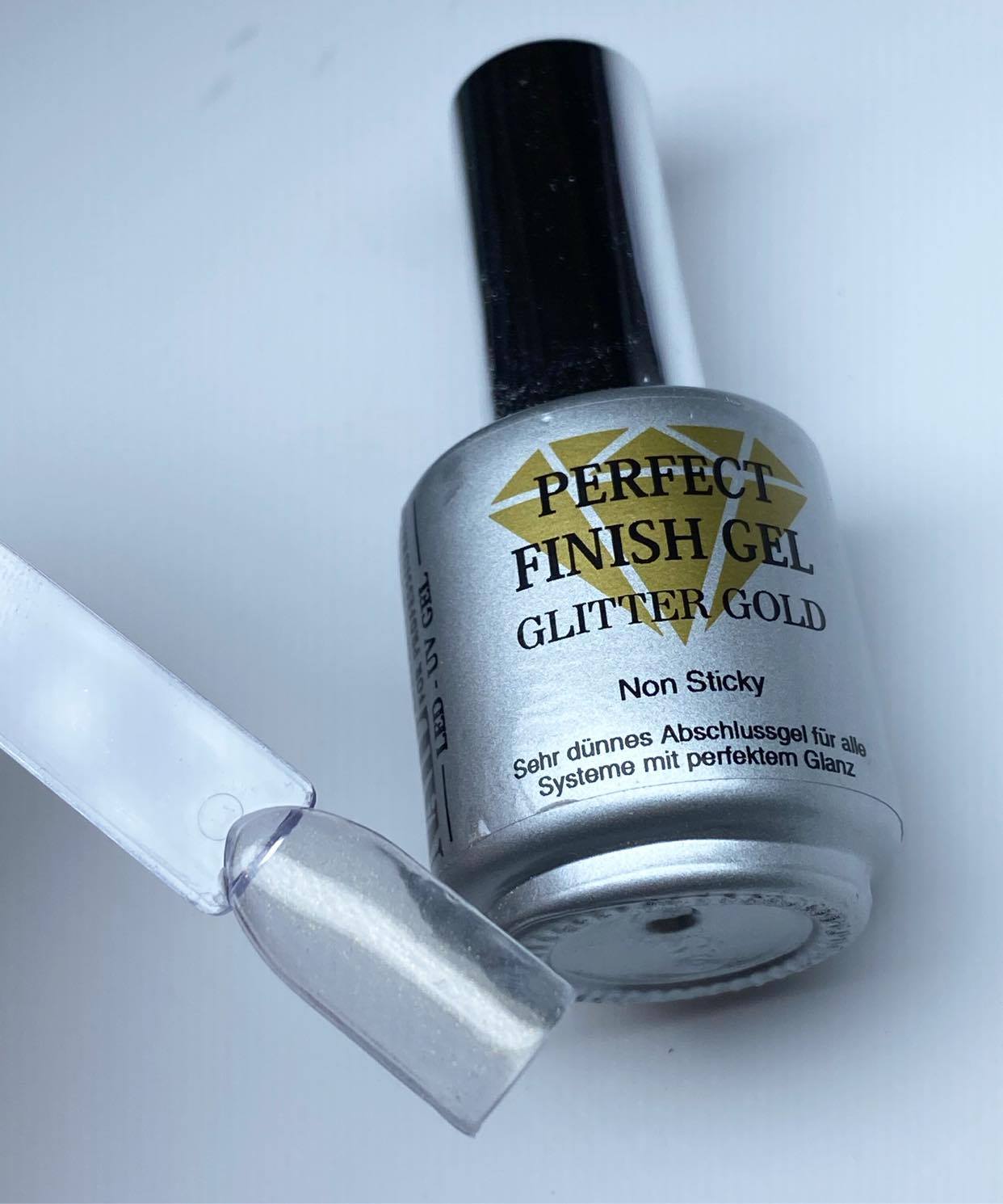 g075 Perfect finish gel glitter gold 12 ml  - 3