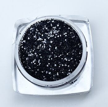 Snow glitter black 