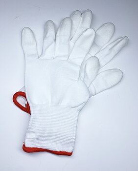 z008 Cotton gloves with silikon fingerpoints 
