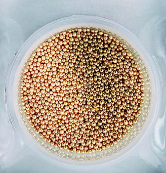 s153-m Mini bullion beads Gold 