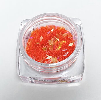 sr053 Foil square neon redish orange 