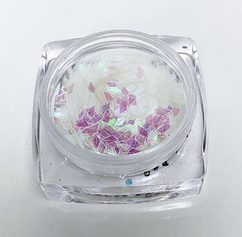 sr050 Foil square rainbow white