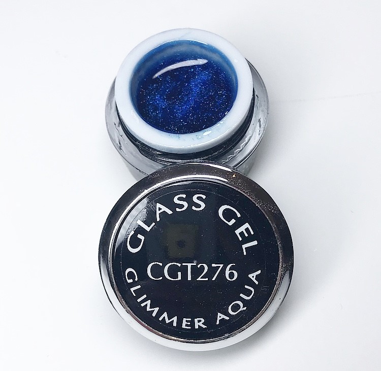 cgt276 Glass gel glimmer aqua 4,5 ml