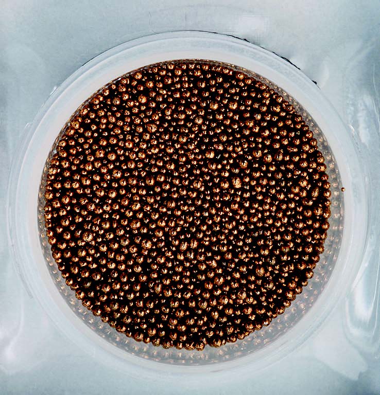 s163-m Mini bullion beads Brown