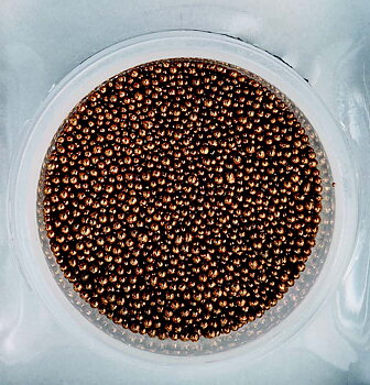 s163-m Mini bullion beads Brown