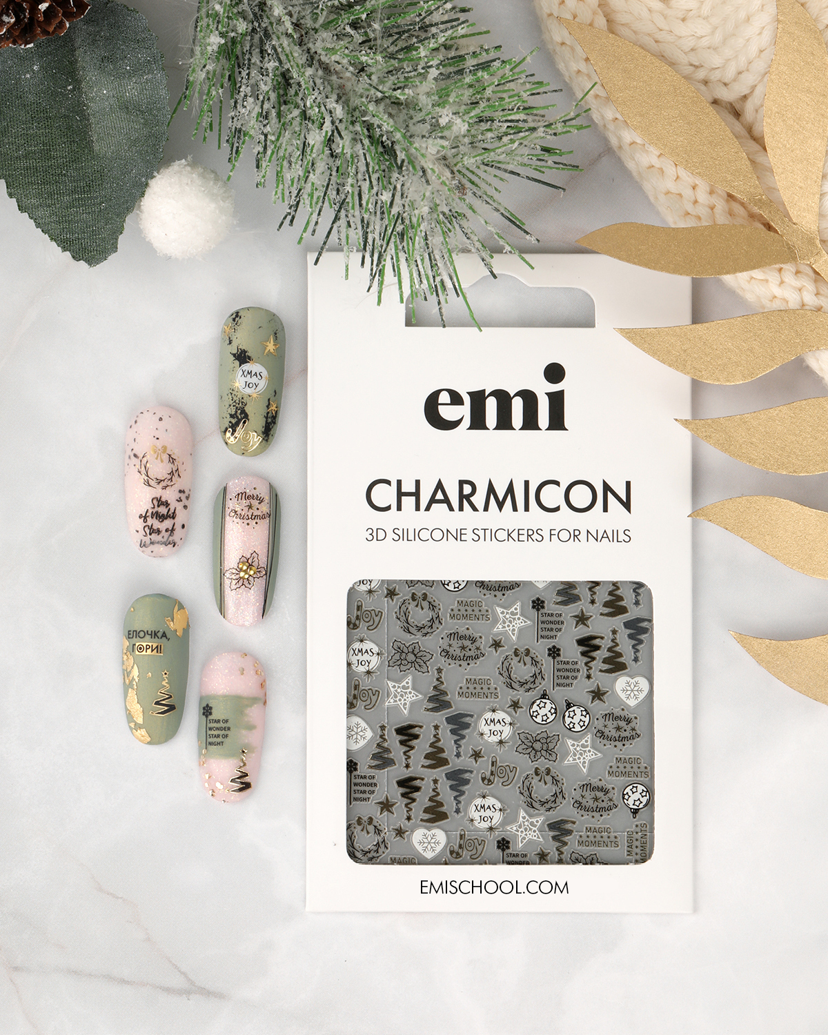 Charmicon 3D Silicone Stickers #227 Holiday Moments - 2