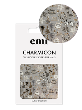 Charmicon 3D Silicone Stickers #227 Holiday Moments
