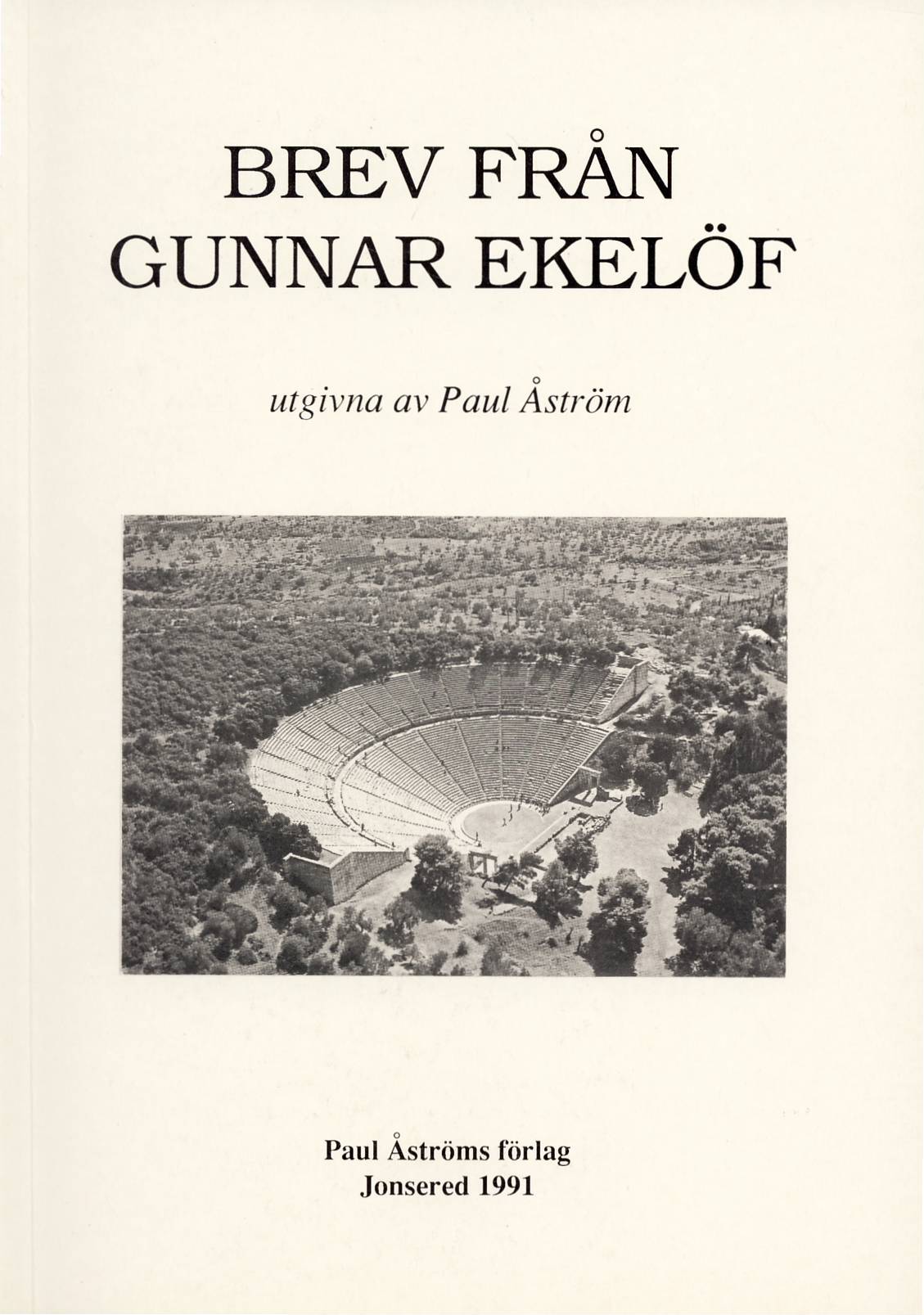 Brev från Gunnar Ekelöf.