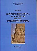 Egyptian Historical Inscriptions of the Twentieth Dynasty