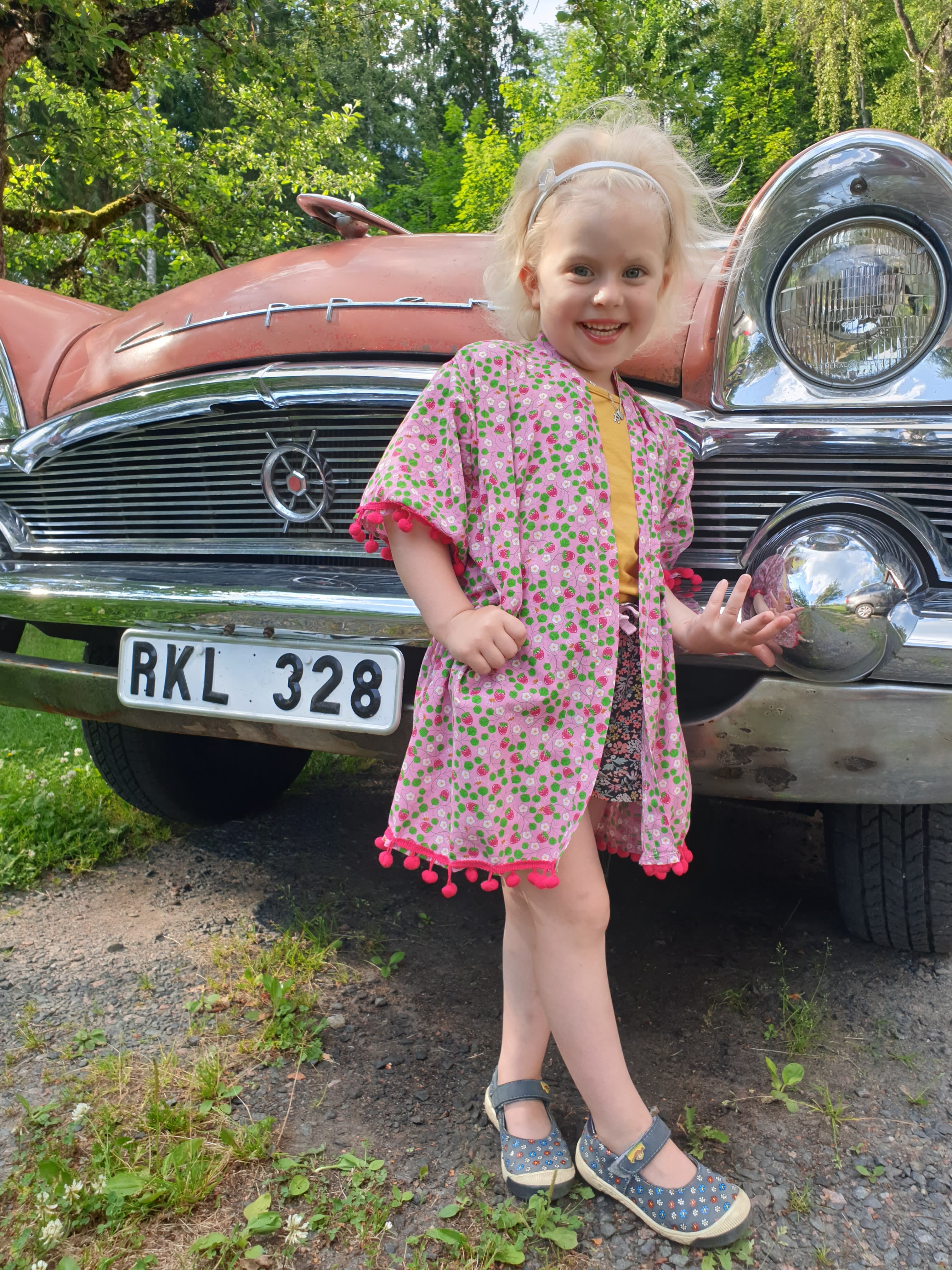 kimono handsydd barnstorlek 