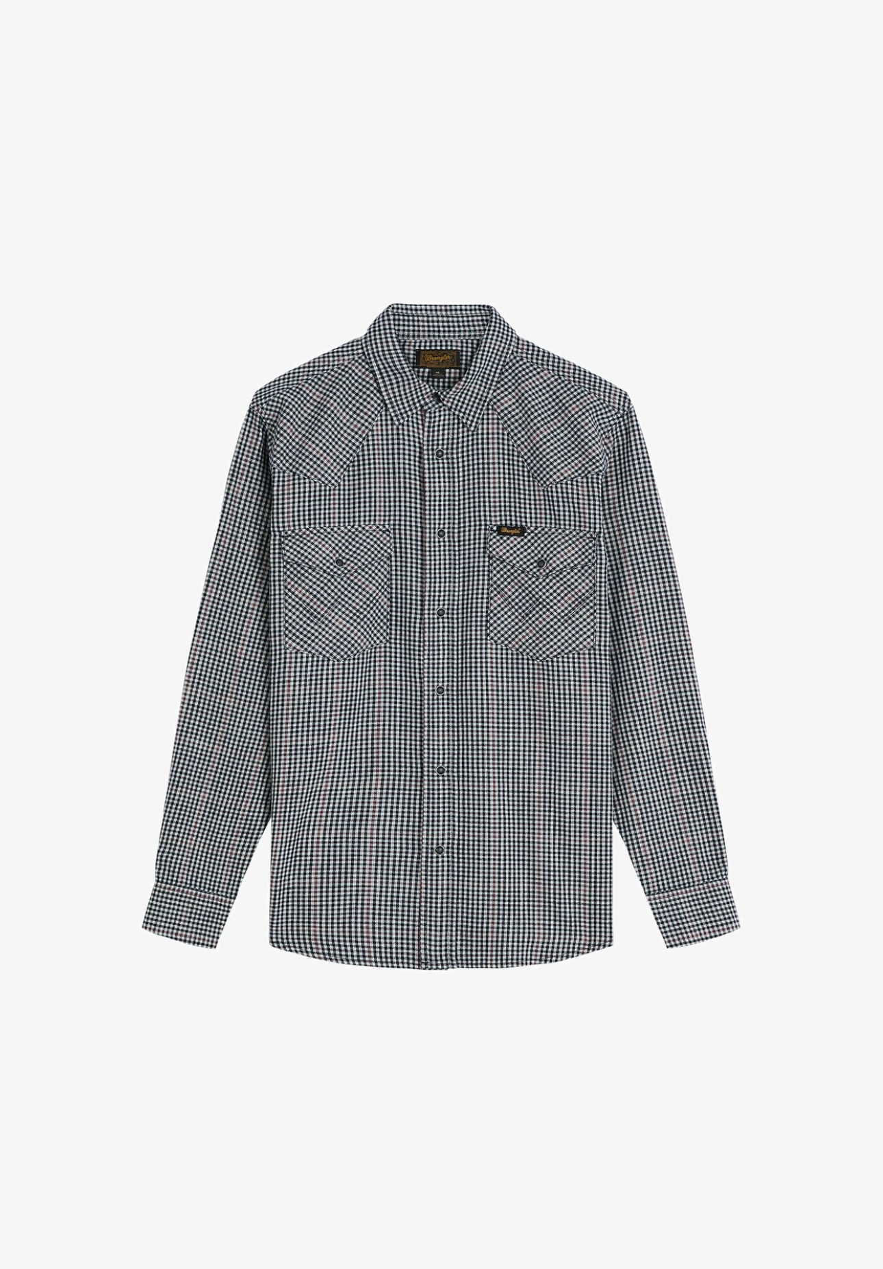 wrangler western shirt healthered indigo