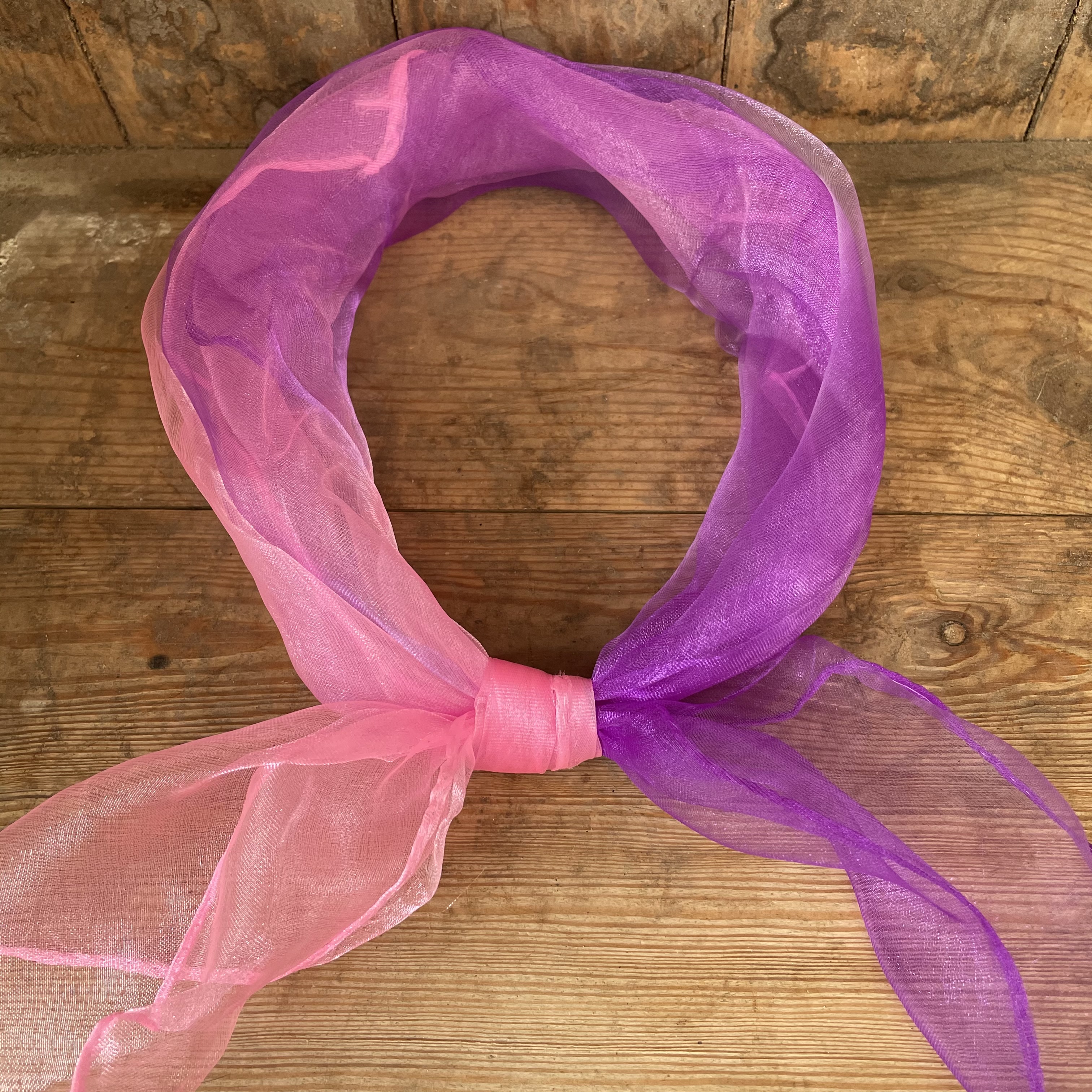 hårsjal skir rosa lila  - 2