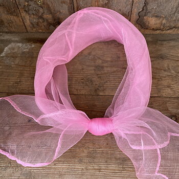 hårsjal skir rosa 