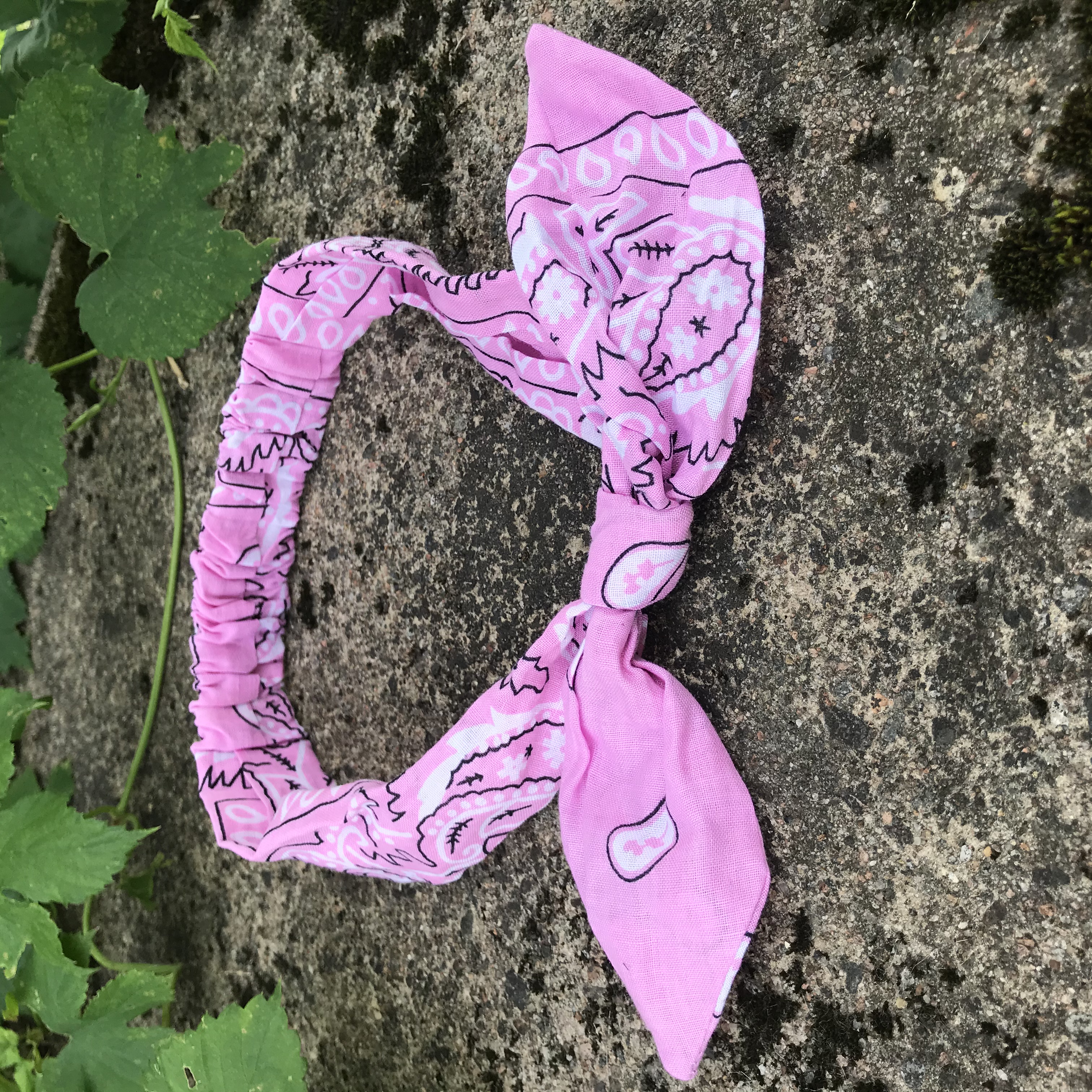 bandana resår rosa