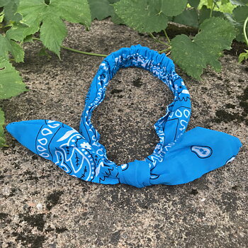 bandana resår turkos 