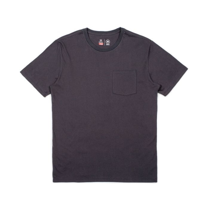 Brixton Basic Pocket Tshirt Washed Black
