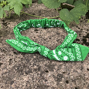 bandana resår grön