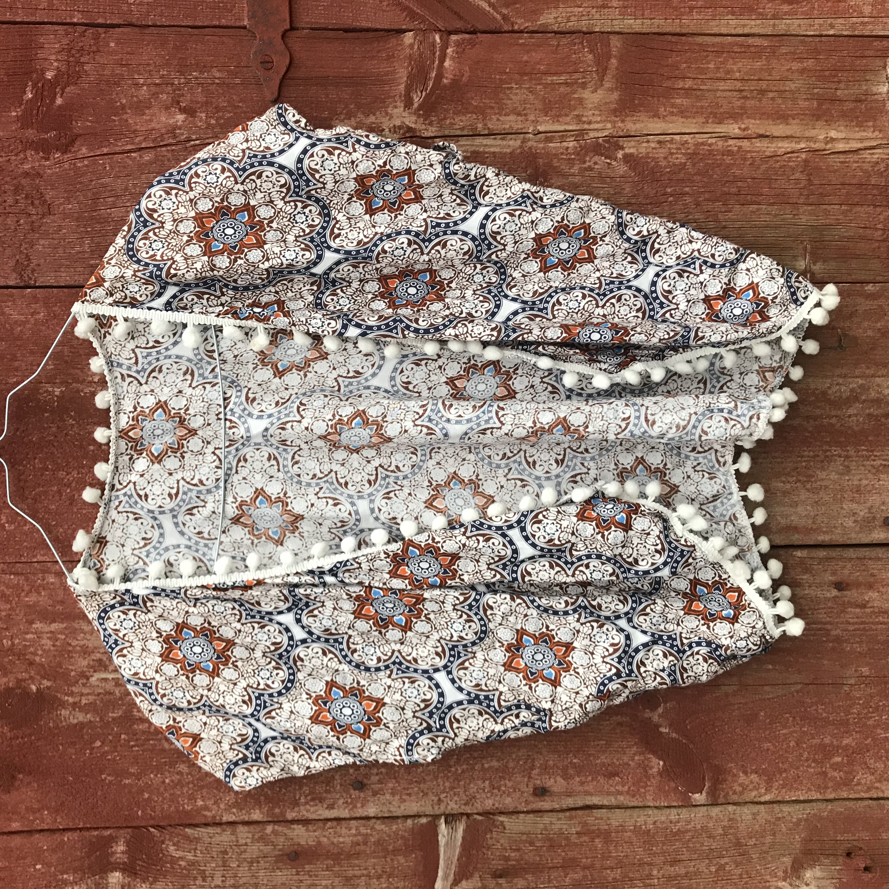 kimono barnstorlek med bollfrans
