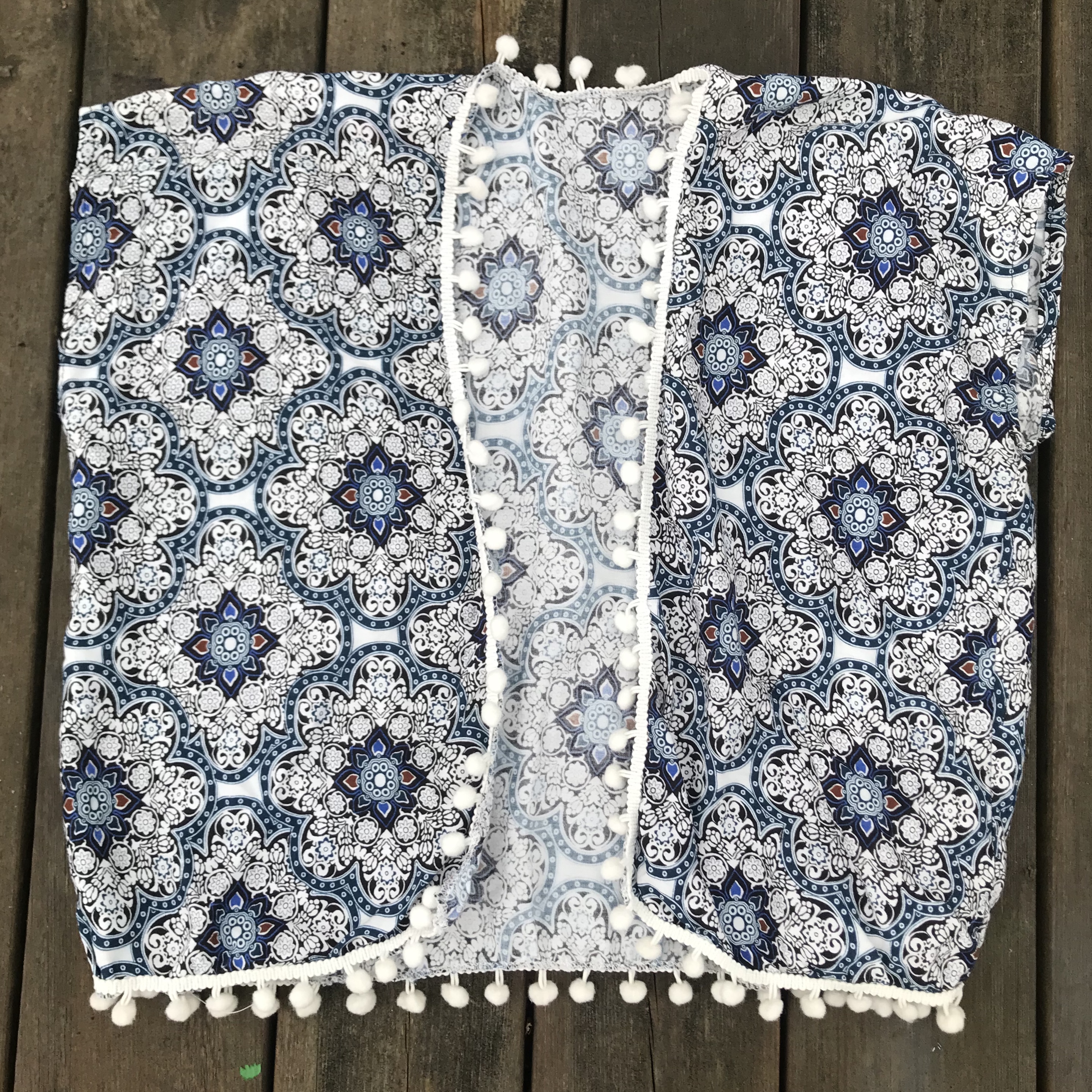 kimono barnstorlek med bollfrans