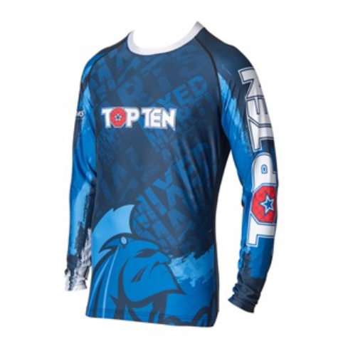Topten Rashguard Långärm "Mohicans"  Blå - 2
