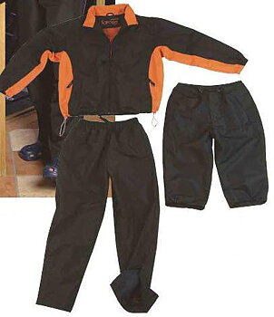 Tracksuit Florens  Black/Orange, X-Small